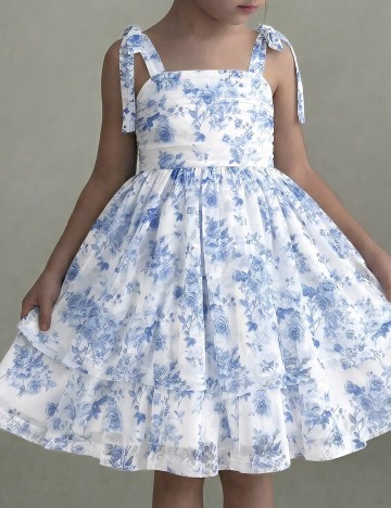Rochie Shein Kids, alb/albastru