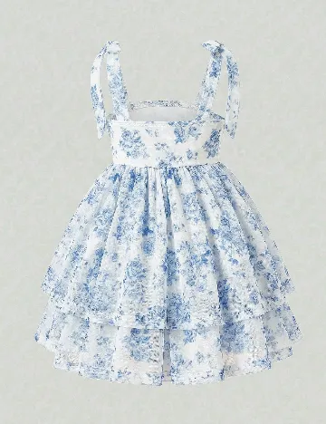Rochie Shein Kids, alb/albastru
