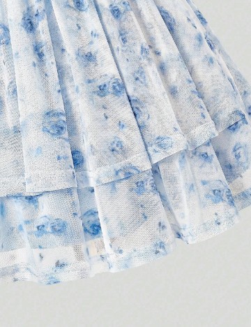 Rochie Shein Kids, alb/albastru