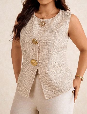 Vesta SHEIN CURVE, crem