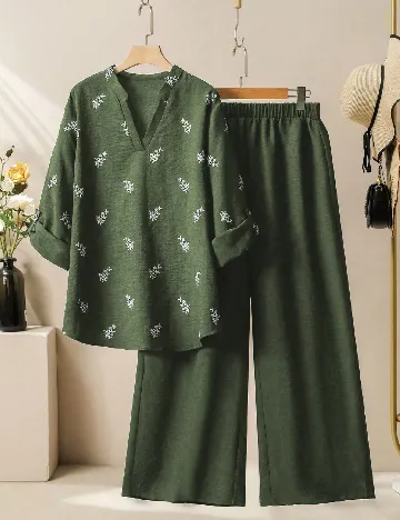 Compleu SHEIN CURVE, verde