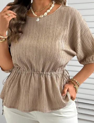 Bluza SHEIN CURVE, bej