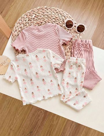 Set compleuri 2 bucati Shein Kids, mix culori