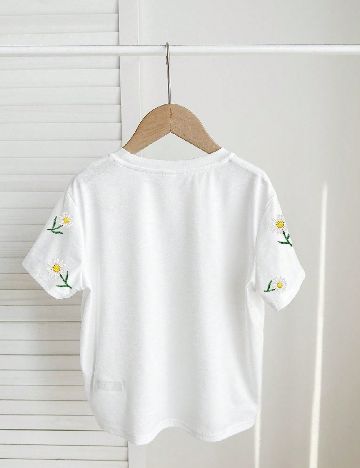 Tricou Shein Kids, alb