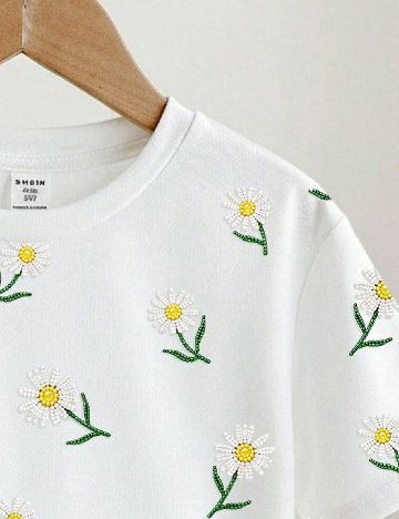 Tricou Shein Kids, alb