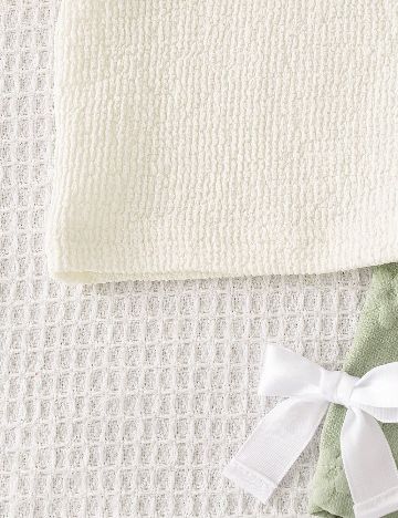 Compleu Shein Kids, alb/verde