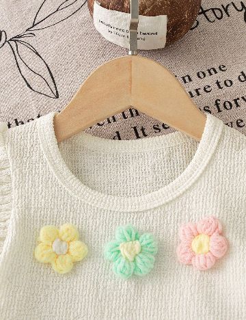 Compleu Shein Kids, alb/verde