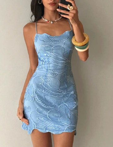 Rochie scurta SHEIN, bleu