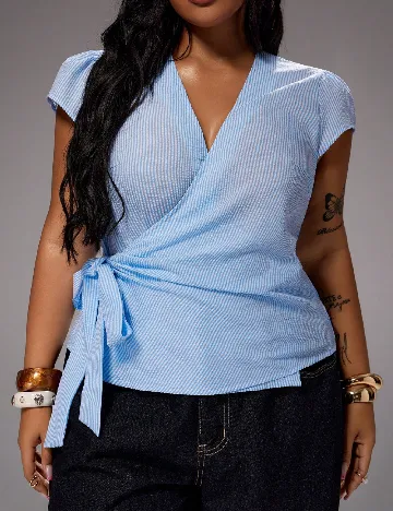 Top SHEIN CURVE, albastru