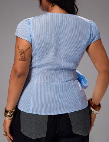 Top SHEIN CURVE, albastru