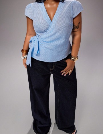 Top SHEIN CURVE, albastru