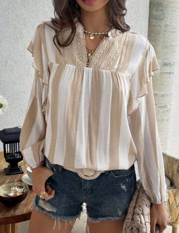 Bluza SHEIN, alb/crem