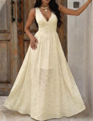 Rochie lunga SHEIN, ecru