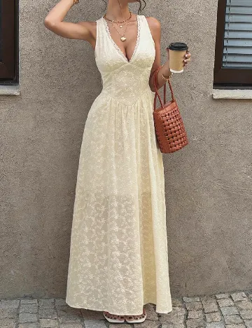 Rochie lunga SHEIN, ecru