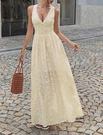 Rochie lunga SHEIN, ecru