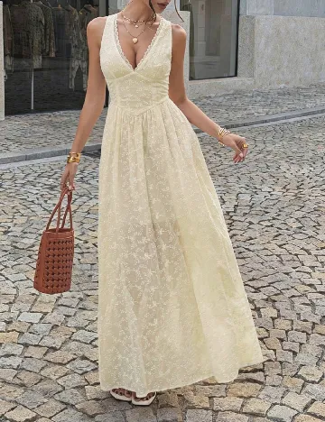 Rochie lunga SHEIN, ecru