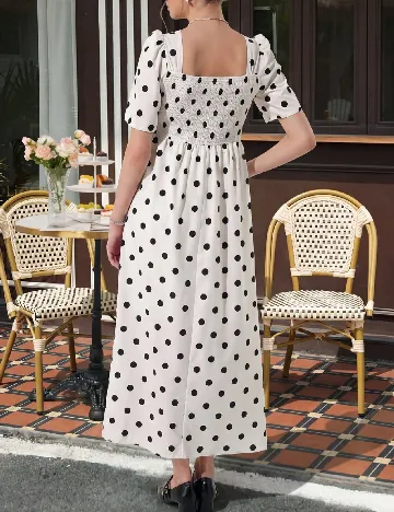 Rochie lunga SHEIN Maternity, alb/negru