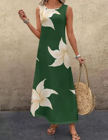 Rochie lunga SHEIN, verde