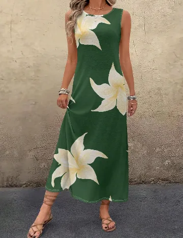 Rochie lunga SHEIN, verde