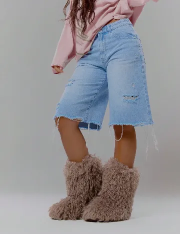 Pantaloni scurti SHEIN, albastru
