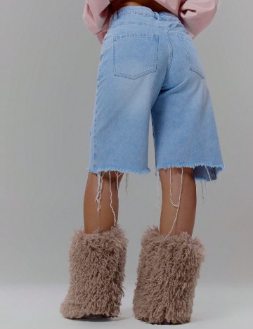 Pantaloni scurti SHEIN, albastru
