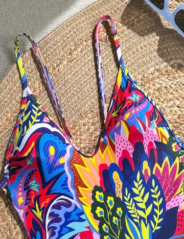 Costum de baie SHEIN, mix culori