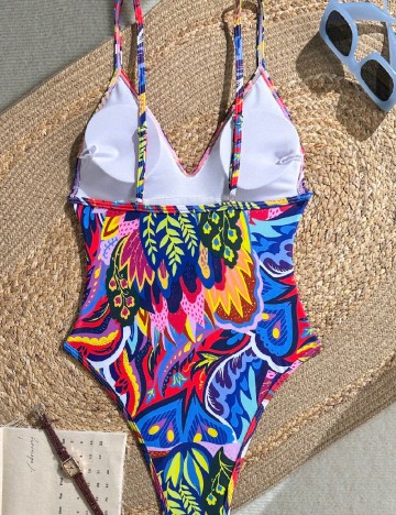 Costum de baie SHEIN, mix culori
