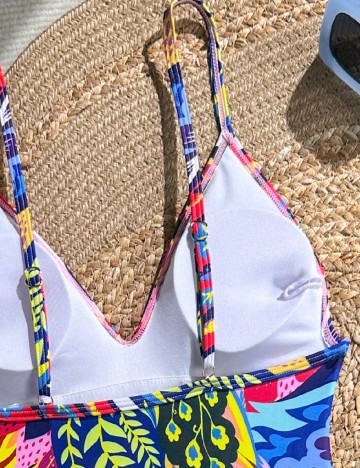 Costum de baie SHEIN, mix culori
