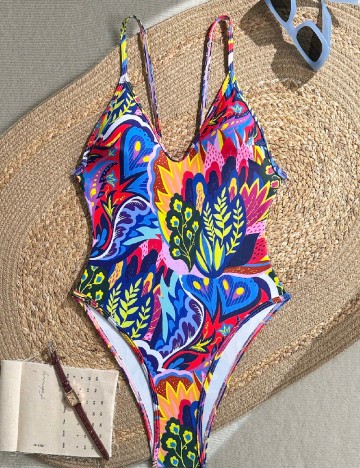 Costum de baie SHEIN, mix culori