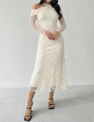 Rochie medie SHEIN, crem