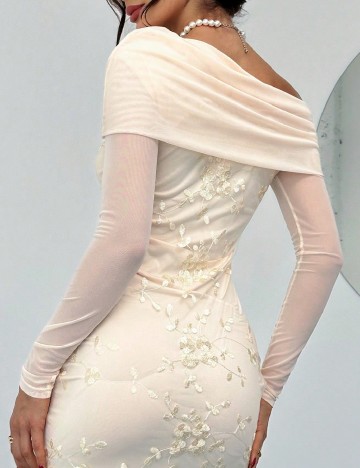 Rochie medie SHEIN, crem