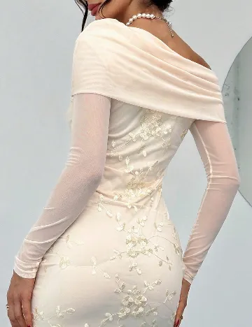 Rochie medie SHEIN, crem