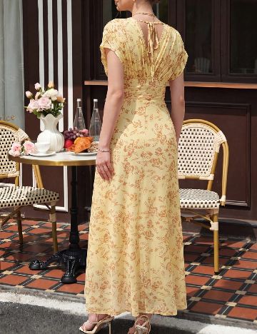 Rochie lunga SHEIN Maternity, galben