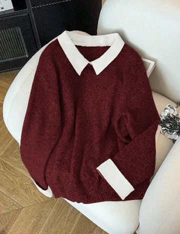 Pulover SHEIN CURVE, visiniu