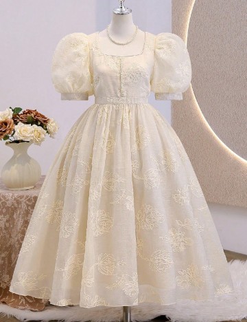 Rochie Shein Kids, crem