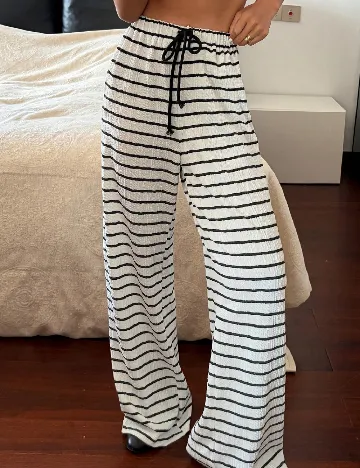 Pantaloni Dazy, alb