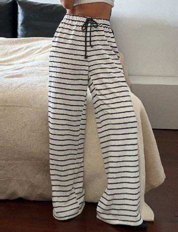 Pantaloni Dazy, alb