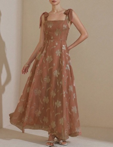 Rochie lunga SHEIN, maro