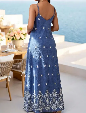 Rochie lunga SHEIN CURVE, albastru