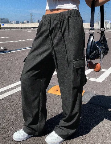 Pantaloni Dazy, negru