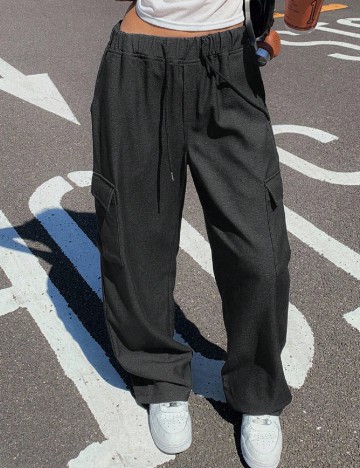 Pantaloni Dazy, negru