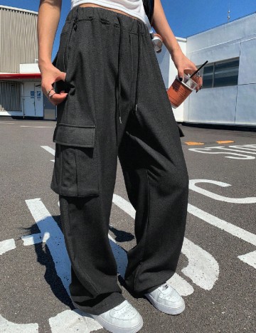 Pantaloni Dazy, negru