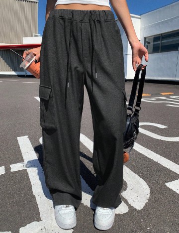 Pantaloni Dazy, negru