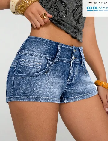 Pantaloni scurti SHEIN, albastru