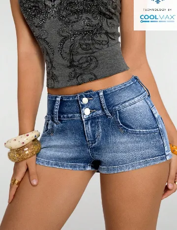 Pantaloni scurti SHEIN, albastru