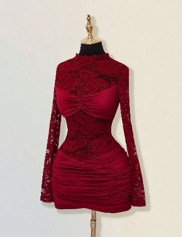 Rochie scurta SHEIN, visiniu