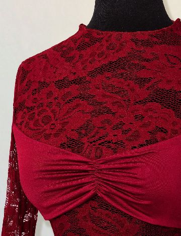 Rochie scurta SHEIN, visiniu