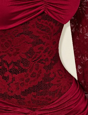 Rochie scurta SHEIN, visiniu