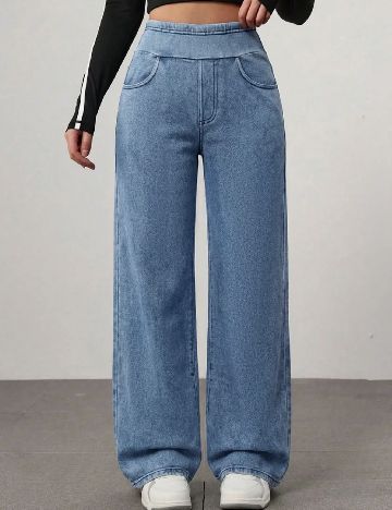 Pantaloni SHEIN, albastru