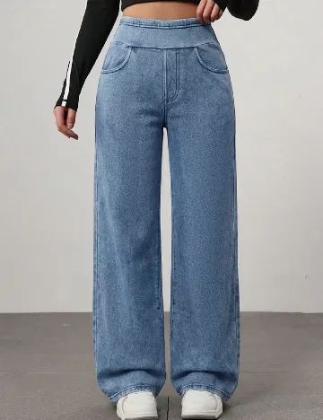 Pantaloni SHEIN, albastru